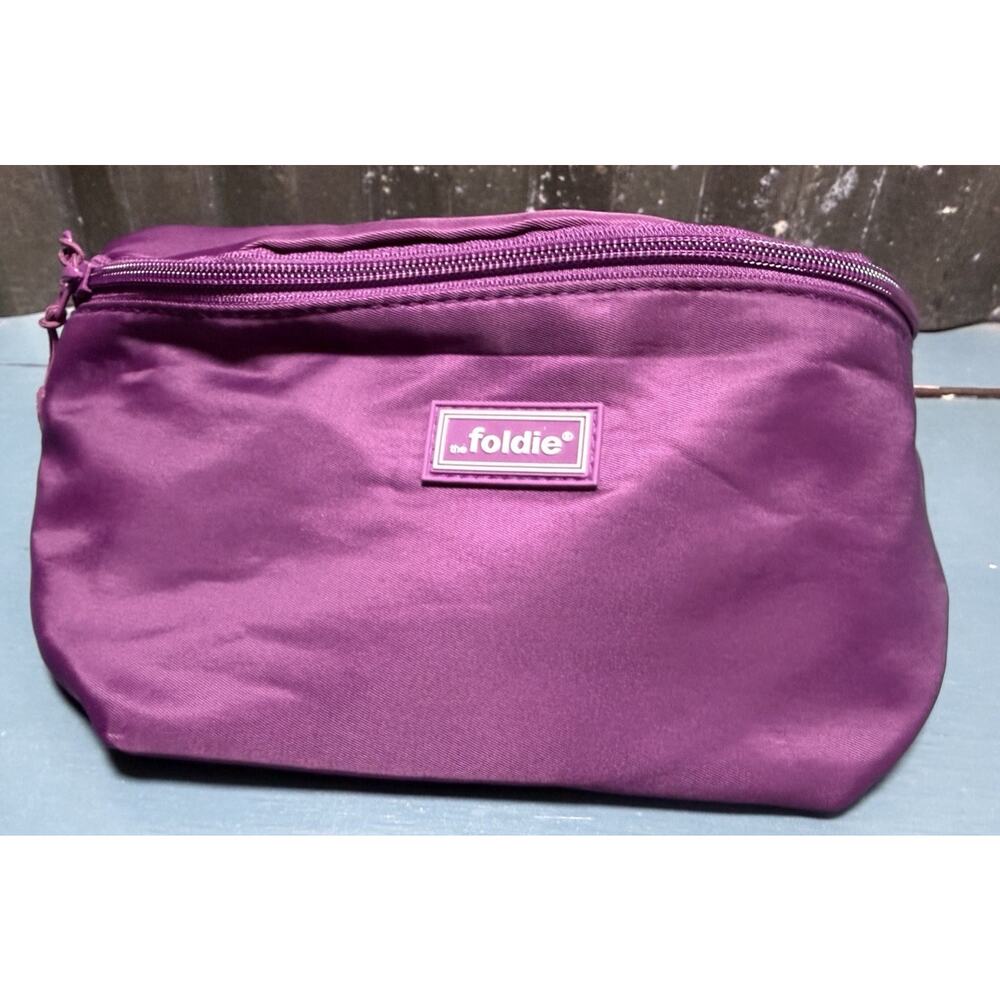 The Foldie Crossbody Bag Fanny Pack RFID Safe Anti-Theft Purple NWOT Travel